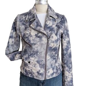 Anthropologie Monarc Sueded Moto Jacket Size Small